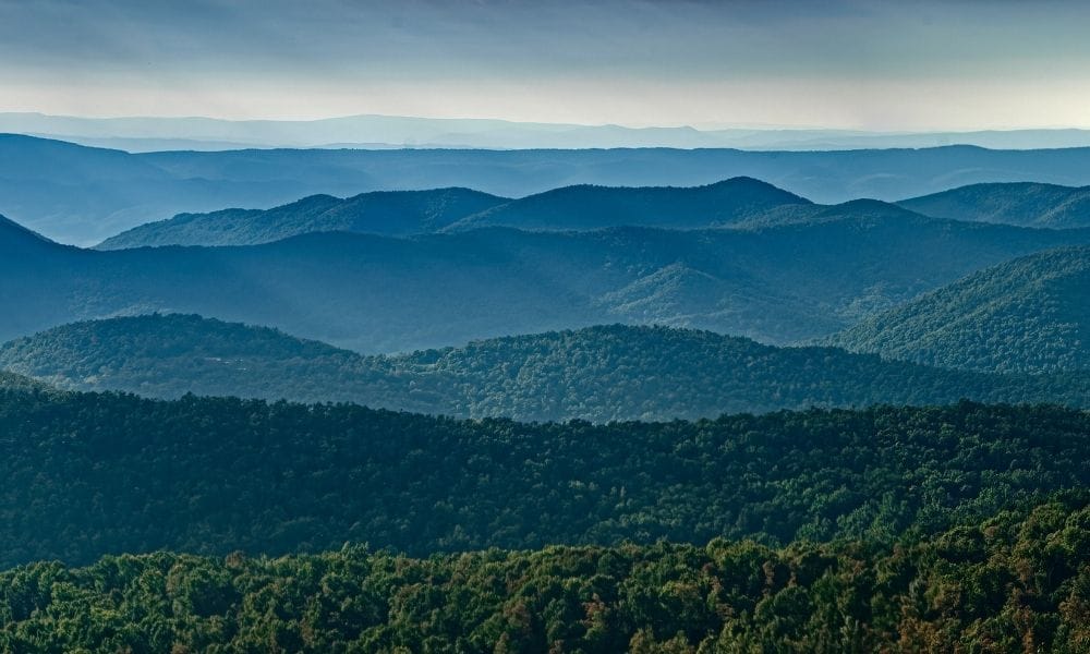 blue ridge mountains, year round camping